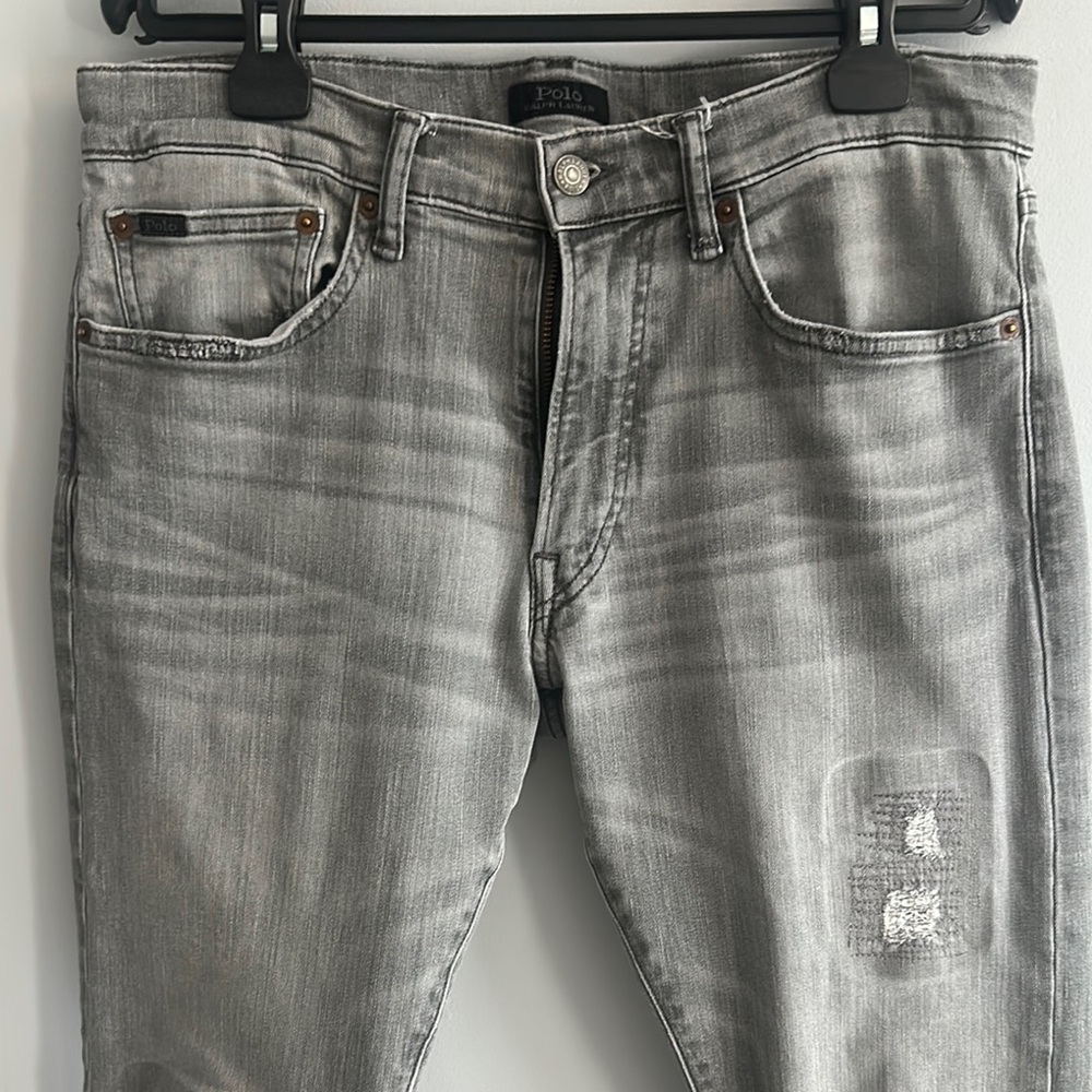 Polo Ralph Lauren Sullivan Slim Sz. 32/30 Grey Denim Jeans AMAZING QUALITY - Picture 3 of 15
